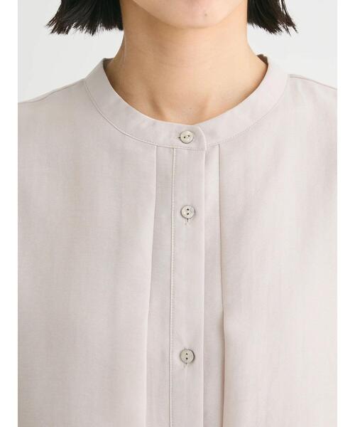 Green　Parks（グリーンパークス）の「レイヤードノースリーブブラウス（シャツ/ブラウス・レディース・ブラック/オフホワイト/ブルー/ライトグレー・FREE）」の8枚目の写真