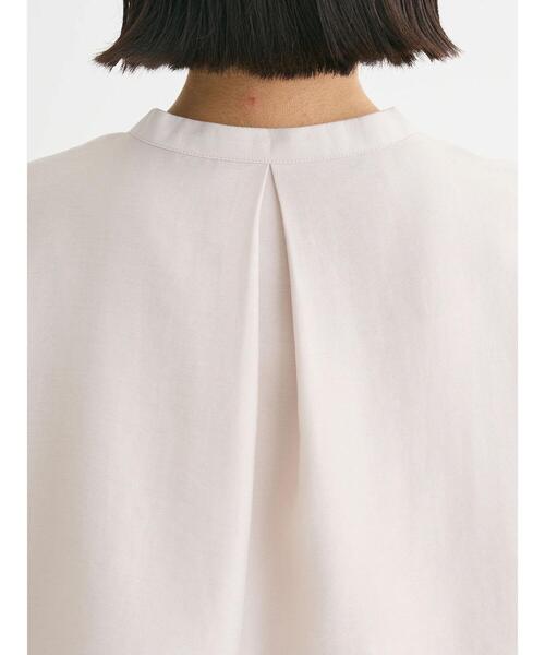 Green　Parks（グリーンパークス）の「レイヤードノースリーブブラウス（シャツ/ブラウス・レディース・ブラック/オフホワイト/ブルー/ライトグレー・FREE）」の6枚目の写真