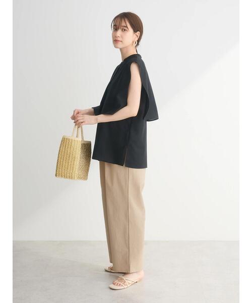 Green　Parks（グリーンパークス）の「レイヤードノースリーブブラウス（シャツ/ブラウス・レディース・ブラック/オフホワイト/ブルー/ライトグレー・FREE）」の22枚目の写真