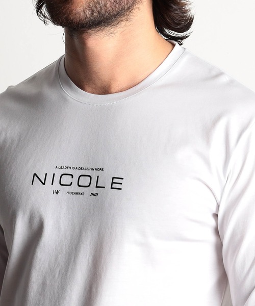 HIDEAWAYS NICOLE(ハイダウェイニコル)の「激シルケットロゴプリント長袖Tシャツ(Tシャツ/カットソー・メンズ・ブラック系その他/ホワイト/ホワイト系その他/ブラック・MEDIUM/XX-LARGE/X-LARGE/LARGE)」の18枚目の写真