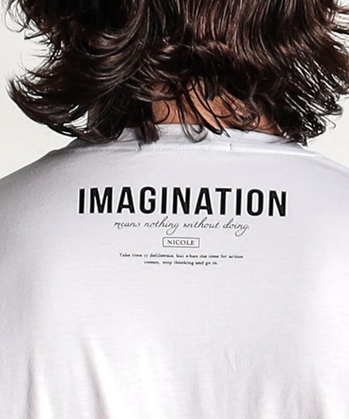 HIDEAWAYS NICOLE(ハイダウェイニコル)の「激シルケットロゴプリント長袖Tシャツ(Tシャツ/カットソー・メンズ・ブラック系その他/ホワイト/ホワイト系その他/ブラック・MEDIUM/XX-LARGE/X-LARGE/LARGE)」の16枚目の写真