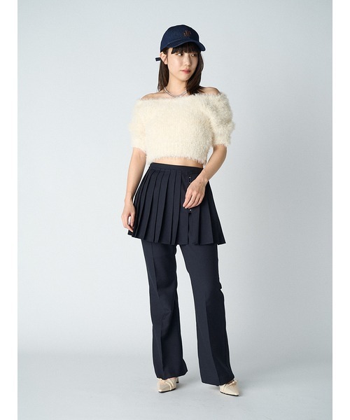 LILY BROWN（リリーブラウン）の「LBロゴ刺繍キャップ（キャップ・レディース・ブラック/ブラウン/ブルー・FREE）」の6枚目の写真