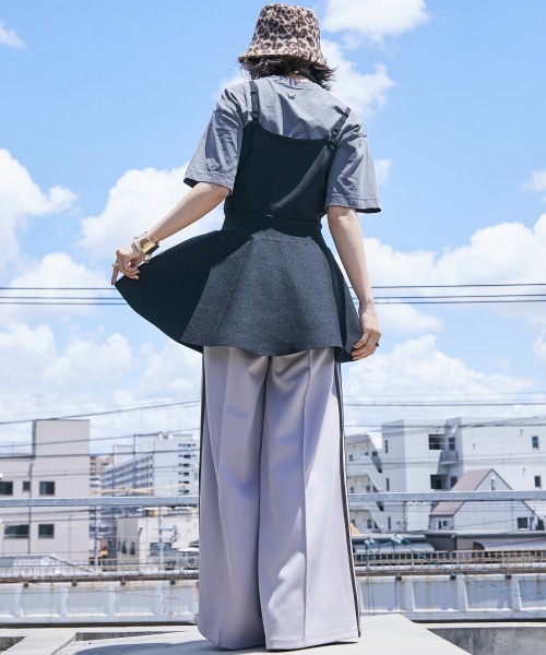 GEVS.（ジェイヴィス）の「 ペプラムニットキャミソールチュニック ＜大きいサイズ有＞GEVS.（キャミソール・レディース・ブラック/ブルー・M/L/LL/3L/4L/5L）」の9枚目の写真