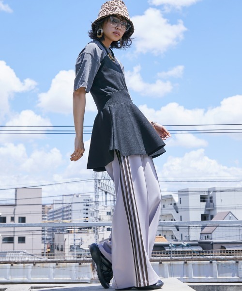 GEVS.（ジェイヴィス）の「 ペプラムニットキャミソールチュニック ＜大きいサイズ有＞GEVS.（キャミソール・レディース・ブラック/ブルー・M/L/LL/3L/4L/5L）」の8枚目の写真