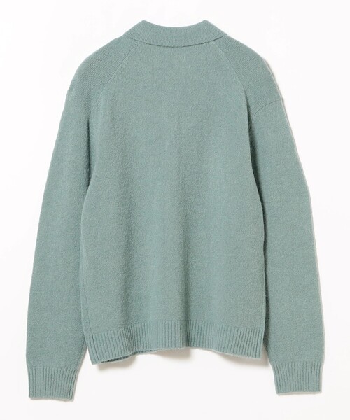 BEAMS（ビームス）の「7ゲージ  アルパカ ニット ポロ カーディガン（カーディガン/ボレロ・メンズ・サックスブルー/ライトブラウン・S/M/L/XL）」の10枚目の写真