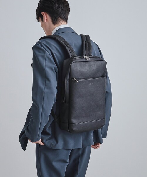 tk.TAKEO KIKUCHI(ティーケータケオキクチ)の「サフィアーノオンバックパック(バックパック/リュック・メンズ・ブルー系その他/ブラック/ベージュ・00)」の10枚目の写真