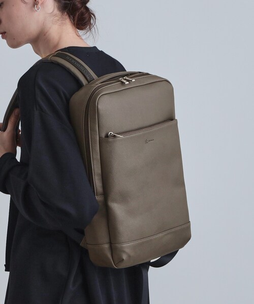tk.TAKEO KIKUCHI(ティーケータケオキクチ)の「サフィアーノオンバックパック(バックパック/リュック・メンズ・ブルー系その他/ブラック/ベージュ・00)」の16枚目の写真