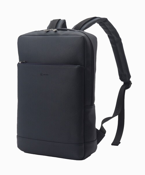 tk.TAKEO KIKUCHI(ティーケータケオキクチ)の「サフィアーノオンバックパック(バックパック/リュック・メンズ・ブルー系その他/ブラック/ベージュ・00)」の5枚目の写真