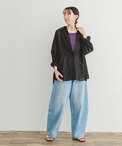 ITEMS URBANRESEARCH（アイテムズ アーバンリサーチ）の「シアーベロアスクエアタンクトップ（タンクトップ・レディース・ベージュ/ボルドー/ブラック・FREE）」の17枚目の写真