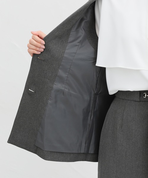 Honeys（ハニーズ）の「【ストレッチ/ウォッシャブル/イージーケア】テーラードジレ（ベスト・レディース・ネイビー/ベージュ/ブラック/杢グレー・S/M/L/LL）」の19枚目の写真