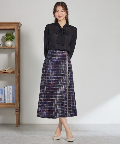 ANY SIS（エニィスィス）の「【前後着用可能】シアー2WAYボウタイ プルオーバー（シャツ/ブラウス・レディース・アイボリー系/ブラック系・2）」の15枚目の写真