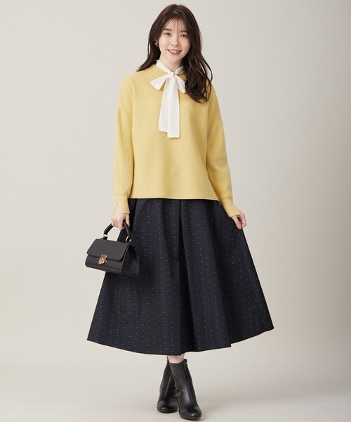 ANY SIS（エニィスィス）の「【前後着用可能】シアー2WAYボウタイ プルオーバー（シャツ/ブラウス・レディース・アイボリー系/ブラック系・2）」の14枚目の写真