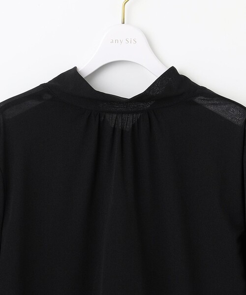 ANY SIS（エニィスィス）の「【前後着用可能】シアー2WAYボウタイ プルオーバー（シャツ/ブラウス・レディース・アイボリー系/ブラック系・2）」の7枚目の写真