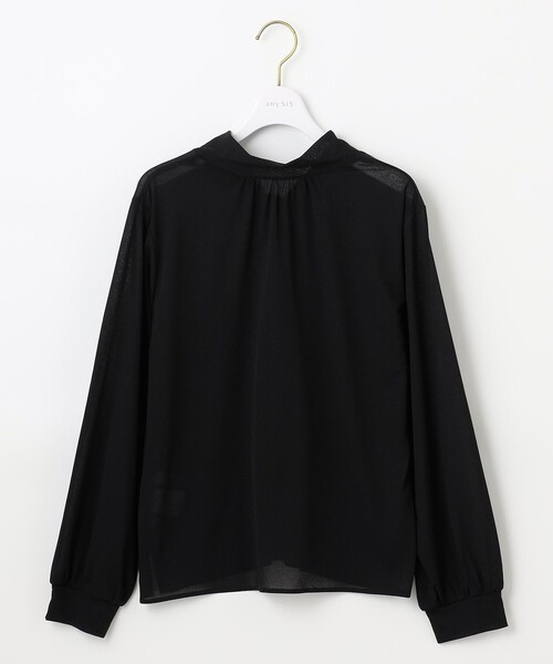 ANY SIS（エニィスィス）の「【前後着用可能】シアー2WAYボウタイ プルオーバー（シャツ/ブラウス・レディース・アイボリー系/ブラック系・2）」の3枚目の写真