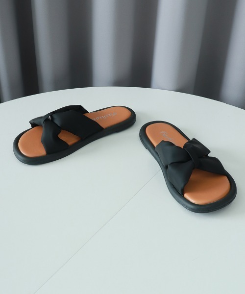 Miniministore(ミニミニストア)の「ミュールサンダル スリッパ 夏靴(サンダル・レディース・アイボリー/ブラック・23.5cm/24.5cm/23.0cm/24.0cm/25.0cm/22.5cm)」の14枚目の写真