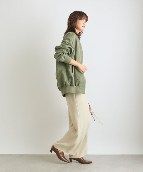 RIVE DROITE（リヴドロワ）の「【褒められアウター】バックコクーンMA-1（MA-1・レディース・キャメル/ベージュ/カーキ・FREE）」の8枚目の写真