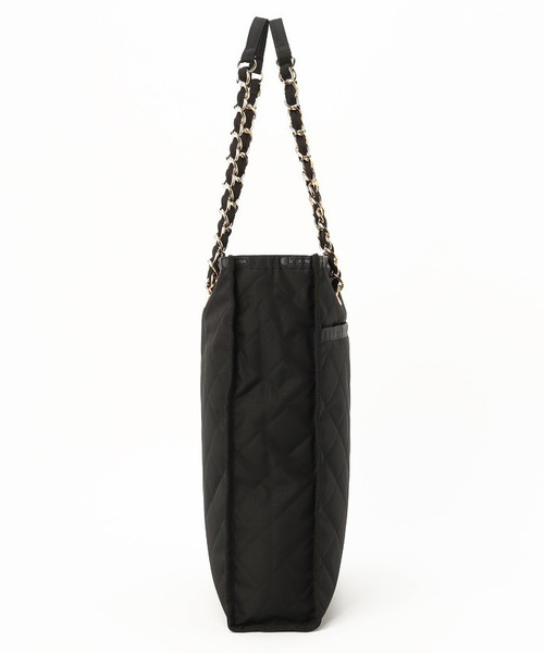 ほぼ未使用！レスポートサック　チェーンキルト　トートバッグ　CHAIN TOTE CHAIN N/S TOTEディープシーブルーキルト（トートバッグ