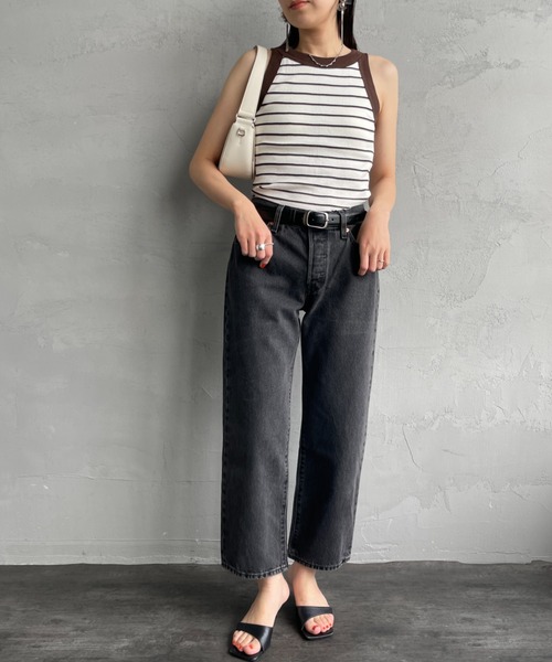 Levi's（リーバイス）の「[LEVI’S/リーバイス] 501 90’S アンクルカットテーパードデニム（デニムパンツ・レディース・ライトインディゴブルー/インディゴブルー/ブラック系・25/26/27/24）」の4枚目の写真