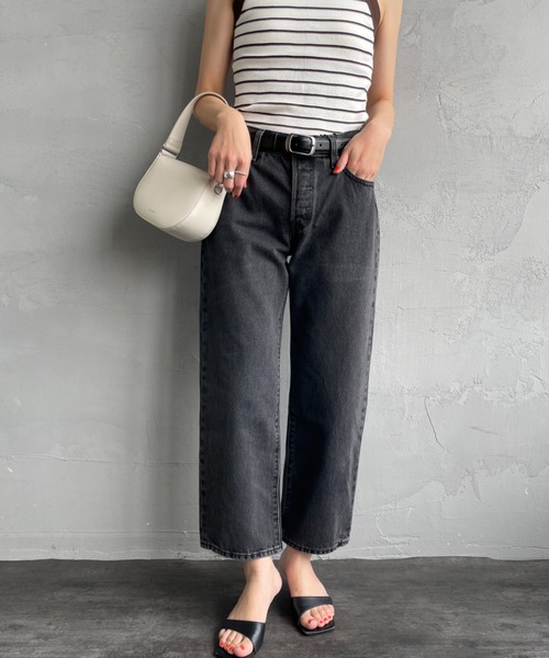 Levi's（リーバイス）の「[LEVI’S/リーバイス] 501 90’S アンクルカットテーパードデニム（デニムパンツ・レディース・ライトインディゴブルー/インディゴブルー/ブラック系・25/26/27/24）」の5枚目の写真