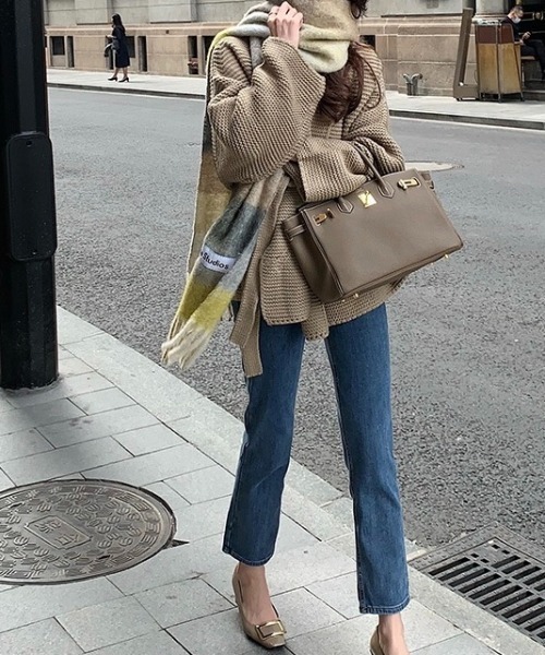 セール】ベルト付きショールカラーニットカーディガン