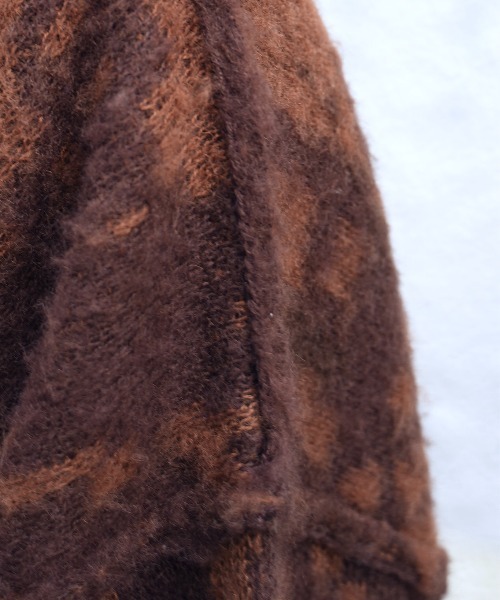INTER FACTORY（インターファクトリー）の「しの - Shaggy Gradation Knit / シャギーグラデーションニット　made in INTER FACTORY（ニット/セーター・メンズ・グレー/ブラウン・SMALL/MEDIUM/LARGE）」の15枚目の写真