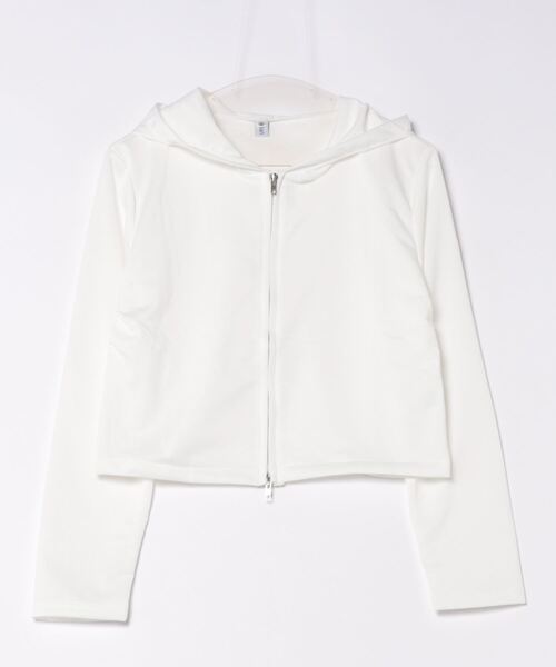 urge:(アージコロン )の「【URGE:】W ジップ クロップド丈 パーカー(パーカー・レディース・ブラック/グレー/ホワイト・MEDIUM/LARGE/X-LARGE)」の15枚目の写真