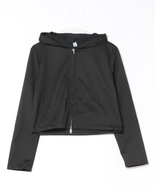 urge:(アージコロン )の「【URGE:】W ジップ クロップド丈 パーカー(パーカー・レディース・ブラック/グレー/ホワイト・MEDIUM/LARGE/X-LARGE)」の17枚目の写真