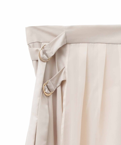 31 Sons de mode（トランテアン　ソン　ドゥ　モード）の「オーガンレイヤードプリーツスカート（スカート・レディース・モカ/クリーム・36/38）」の3枚目の写真