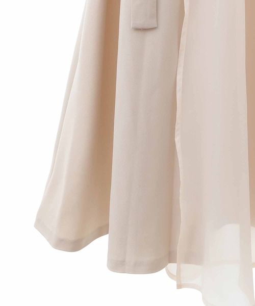 31 Sons de mode（トランテアン　ソン　ドゥ　モード）の「オーガンレイヤードプリーツスカート（スカート・レディース・モカ/クリーム・36/38）」の10枚目の写真