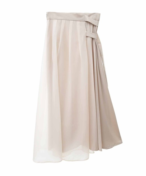 31 Sons de mode（トランテアン　ソン　ドゥ　モード）の「オーガンレイヤードプリーツスカート（スカート・レディース・モカ/クリーム・36/38）」の14枚目の写真