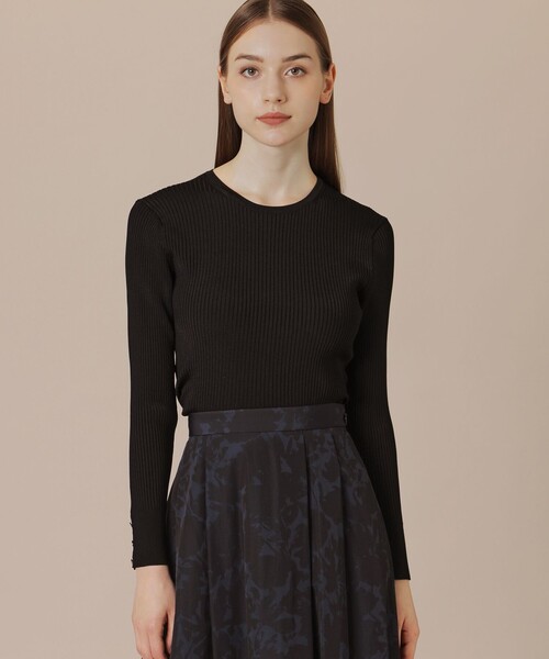 【セール】【Precious掲載】ブライトレーヨンリブニットプルオーバー（ニット/セーター）｜MACKINTOSH LONDON（マッキントッシュ ロンドン）