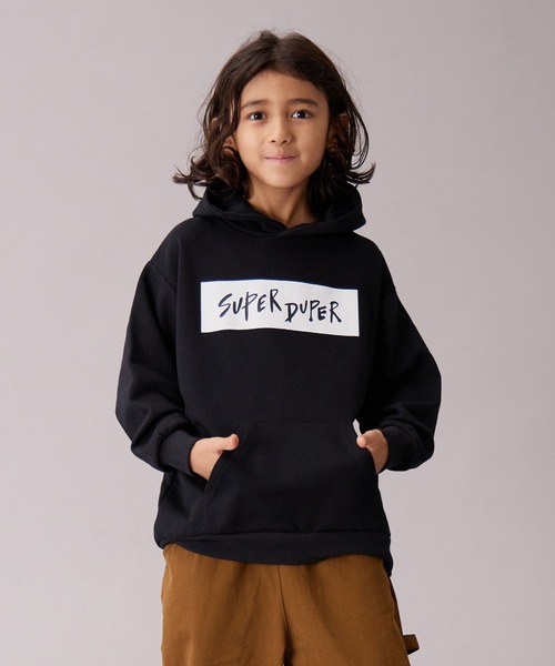 PAIRMANON STREET（ペアマノンストリート）の「【PAIRMANON STREET】裏毛 プリント フーディー スウェット 長袖 パーカー（パーカー・キッズ・ブラック/ブラック系その他/グレー系その他/ブラウン系その他2/グレー/イエロー・90/160/150/140/130/120/110/100）」の2枚目の写真