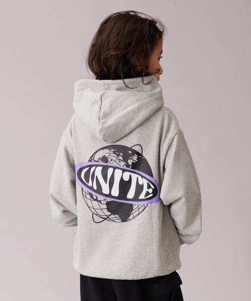 PAIRMANON STREET（ペアマノンストリート）の「【PAIRMANON STREET】裏毛 プリント フーディー スウェット 長袖 パーカー（パーカー・キッズ・ブラック/ブラック系その他/グレー系その他/ブラウン系その他2/グレー/イエロー・90/160/150/140/130/120/110/100）」の4枚目の写真