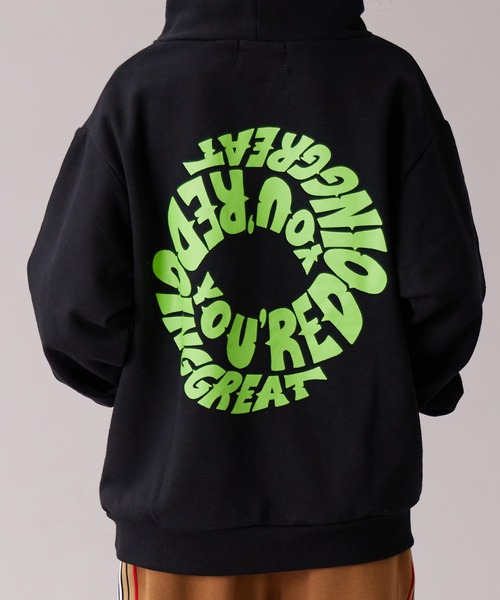 PAIRMANON STREET（ペアマノンストリート）の「【PAIRMANON STREET】裏毛 プリント フーディー スウェット 長袖 パーカー（パーカー・キッズ・ブラック/ブラック系その他/グレー系その他/ブラウン系その他2/グレー/イエロー・90/160/150/140/130/120/110/100）」の20枚目の写真