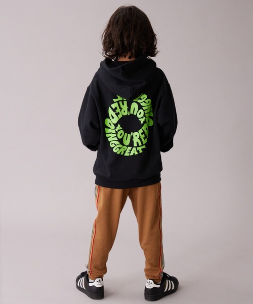 PAIRMANON STREET（ペアマノンストリート）の「【PAIRMANON STREET】裏毛 プリント フーディー スウェット 長袖 パーカー（パーカー・キッズ・ブラック/ブラック系その他/グレー系その他/ブラウン系その他2/グレー/イエロー・90/160/150/140/130/120/110/100）」の21枚目の写真