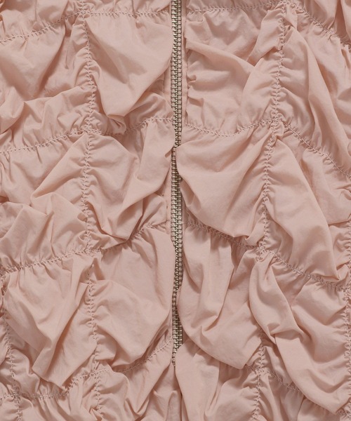 LOWRYS FARM（ローリーズファーム）の「ポコポコＺＩＰシャツＬＳ 137231（シャツ/ブラウス・レディース・アイボリー/ピンク/ブラック・FREE）」の18枚目の写真