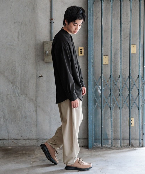 niko and...（ニコアンド）の「TRツイルバンドカラーシャツ（シャツ/ブラウス・メンズ・チャコール/ブラック・LARGE/MEDIUM）」の22枚目の写真