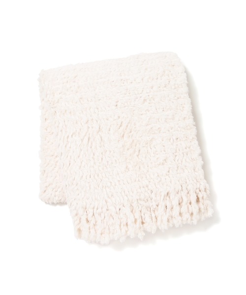 【セール】フィーザ スロー（ひざ掛け）1700×1300 ホワイト（ブランケット）｜Francfranc（フランフラン）