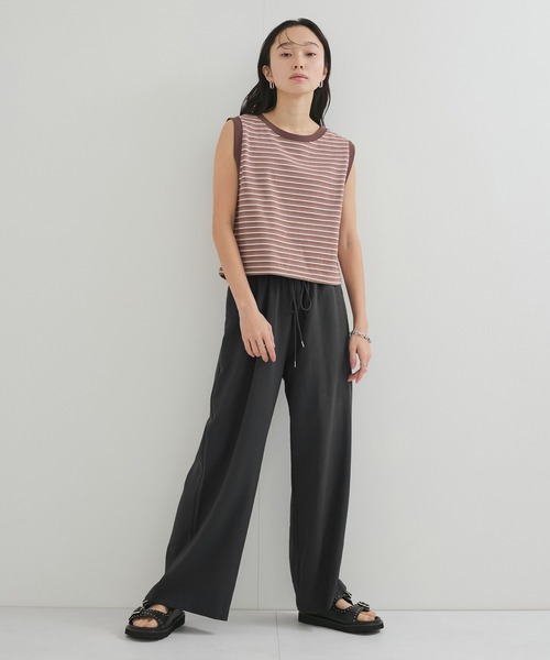le cercle ADAM ET ROPE'(ルセルクルアダムエロペ)の「【セットアップ対応】タンブラーブッチャーワイドパンツ(その他パンツ・レディース・ダークブラウン/チャコールグレー/グリーン系その他2・FREE)」の14枚目の写真