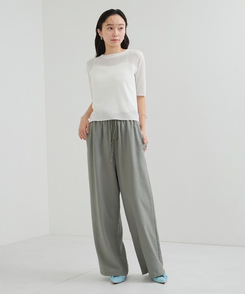 le cercle ADAM ET ROPE'(ルセルクルアダムエロペ)の「【セットアップ対応】タンブラーブッチャーワイドパンツ(その他パンツ・レディース・ダークブラウン/チャコールグレー/グリーン系その他2・FREE)」の18枚目の写真
