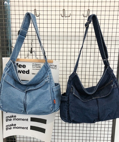 B.R.U（ブル）の「デニムショルダーバッグ（ショルダーバッグ・メンズ・ライトブルー/ブルー・FREE）」の3枚目の写真