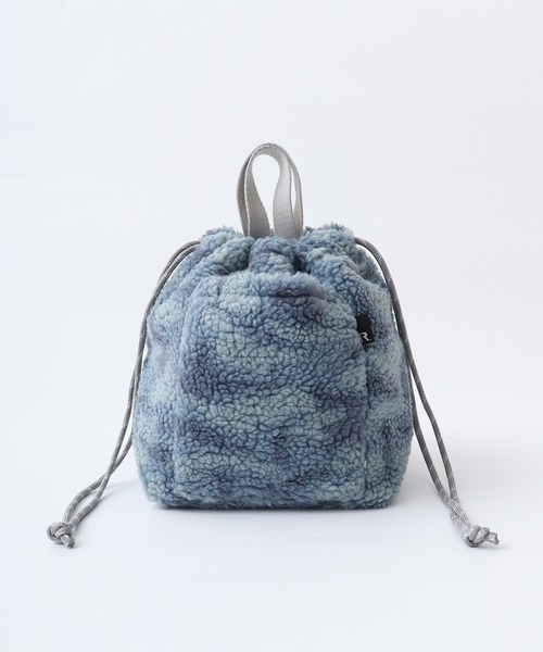 ROOTOTE(ルートート)の「ROOTOTE ボア巾着ショルダー(ショルダーバッグ・レディース・レオパード/ダークグレー/サックスブルー系/ホワイト系・FREE)」の5枚目の写真