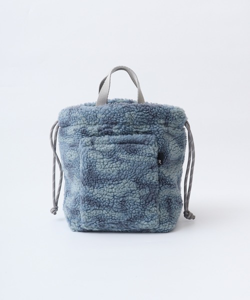 ROOTOTE(ルートート)の「ROOTOTE ボア巾着ショルダー(ショルダーバッグ・レディース・レオパード/ダークグレー/サックスブルー系/ホワイト系・FREE)」の8枚目の写真