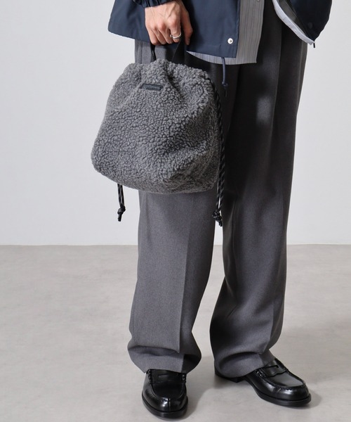 ROOTOTE(ルートート)の「ROOTOTE ボア巾着ショルダー(ショルダーバッグ・レディース・レオパード/ダークグレー/サックスブルー系/ホワイト系・FREE)」の16枚目の写真