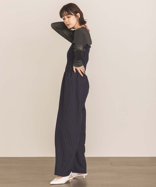 CLOCHE（クロシェ）の「シアーリブモックネックニット（ニット/セーター・レディース・グレー/ブルー・FREE）」の12枚目の写真