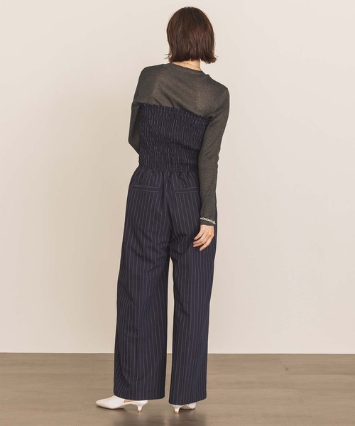 CLOCHE（クロシェ）の「シアーリブモックネックニット（ニット/セーター・レディース・グレー/ブルー・FREE）」の13枚目の写真