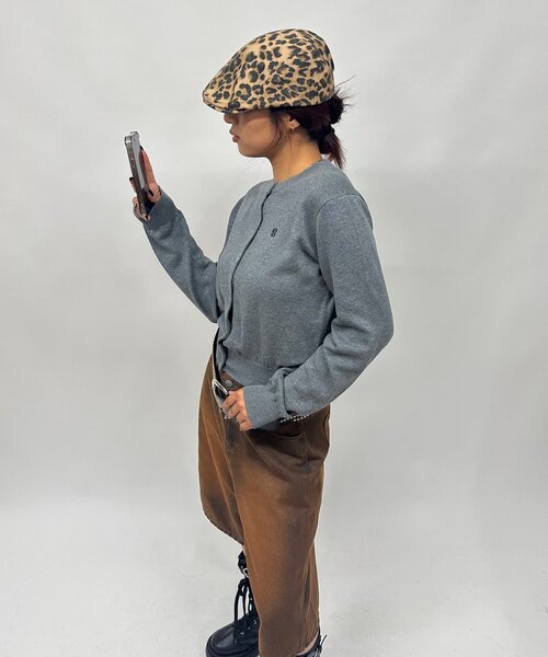 WHO'S WHO gallery(フーズフーギャラリー)の「【SLOPPY/スロッピー】ラウンドSニットカーデ(カーディガン/ボレロ・レディース・レッド/ネイビー/ブラック/サックスブルー/オフホワイト/グレー・FREE)」の21枚目の写真