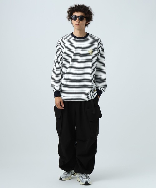 BAYFLOW（ベイフロー）の「【ウルマ×BAYFLOW】バギーフィットテッククライミングカーゴパンツ（カーゴパンツ・メンズ・ブラック/カーキ・MEDIUM/LARGE）」の4枚目の写真