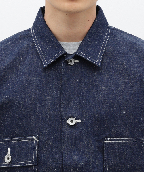 JOURNAL STANDARD J.S HOMESTEAD(ジャーナルスタンダードホームステッド)の「J.S.Homestead / RIGID DENIM CHORE COAT(カバーオール・メンズ・ネイビー・MEDIUM/LARGE)」の7枚目の写真