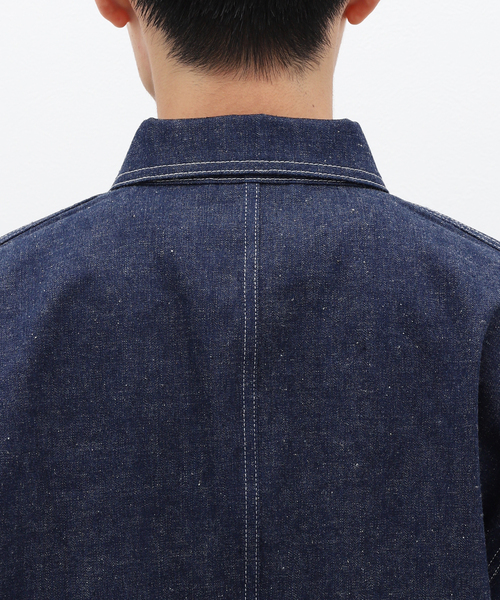 JOURNAL STANDARD J.S HOMESTEAD(ジャーナルスタンダードホームステッド)の「J.S.Homestead / RIGID DENIM CHORE COAT(カバーオール・メンズ・ネイビー・MEDIUM/LARGE)」の8枚目の写真